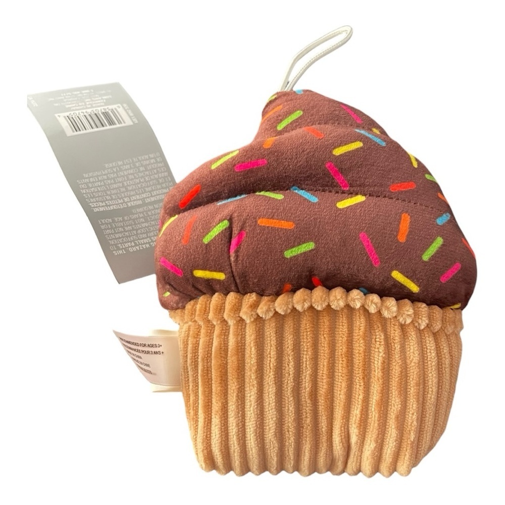 Plush Cupcake Stuffed Toy - Brown & Tan Kids Plush 6” - Picture 3 of 4